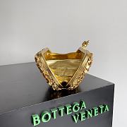 Bottega Veneta Full Gold Knot Minaudiere - 20.5x6x12.5cm - 3