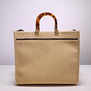 Fendi Sunshine Medium Natural Basket Bag - 35x17x31cm - 4