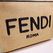 Fendi Sunshine Medium Natural Basket Bag - 35x17x31cm - 5