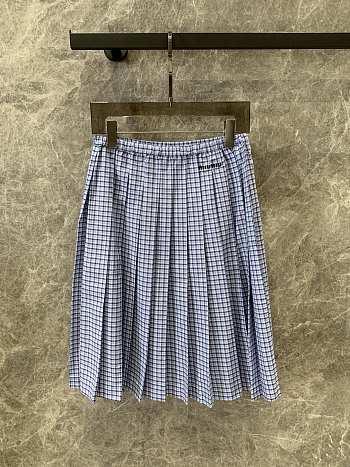 Miumiu Blue And Khaki Skirt 