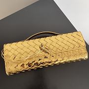 Bottega Veneta Andiamo Clutch Bag In Gold - 31x13x3cm - 3