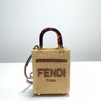 Fendi Sunshine Mini Tote Bag - 18x6.5x13cm