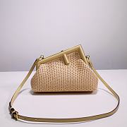 Fendi Small Raffia First Clutch With Straps - 26x9.5x18cm - 1