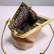 Fendi Small Raffia First Clutch With Straps - 26x9.5x18cm - 4