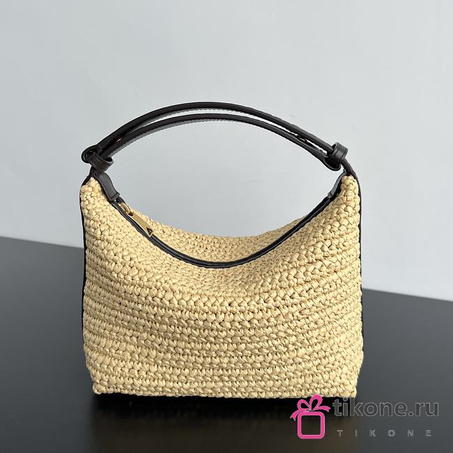 Bottega Veneta Mini Wallace Raffia Crochet Bag - 20x13x9.5cm - 1