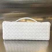 Bottega Veneta Long Clutch Bag In White - 31x13x3cm - 2