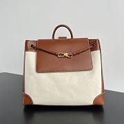 Bottega Veneta Small Andiamo In Natural/ Light Wood - 48x40x20cm - 1