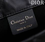 Dior Mini Book Tote In Black Leather - 22x13x7.5cm - 2