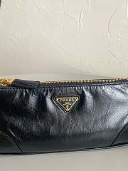 Prada Vitello Shine Brushed Calfskin Re-Edition Black Bag - 23×5×10cm  - 4