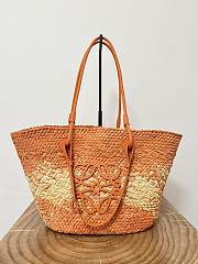 Loewe Anagram Basket Bag In Orange - 46x24x15cm - 1