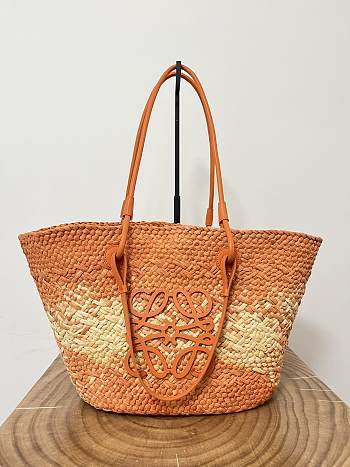 Loewe Anagram Basket Bag In Orange - 46x24x15cm