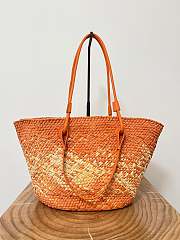 Loewe Anagram Basket Bag In Orange - 46x24x15cm - 3