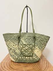 Loewe Anagram Basket Bag In Olive - 46x24x15cm - 1