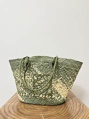 Loewe Anagram Basket Bag In Olive - 46x24x15cm - 5