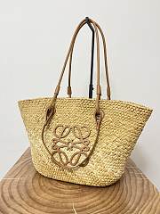 Loewe Anagram Basket Bag In Brown - 46x24x15cm - 2