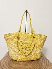 Loewe Anagram Basket Bag In Yellow - 46x24x15cm - 1