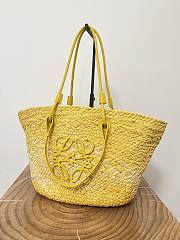 Loewe Anagram Basket Bag In Yellow - 46x24x15cm - 4