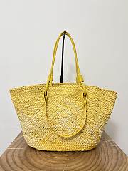 Loewe Anagram Basket Bag In Yellow - 46x24x15cm - 3