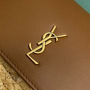 YSL Manon Raffia Shoulder Bag - 23x6x12cm - 2