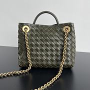 Bottega Veneta Small Andiamo With Chain Kaki - 25x22x10.5cm - 3