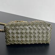 Bottega Veneta Small Andiamo With Chain Kaki - 25x22x10.5cm - 4