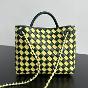 Bottega Veneta Small Andiamo Yellow Green Bag - 25x20x10cm - 2