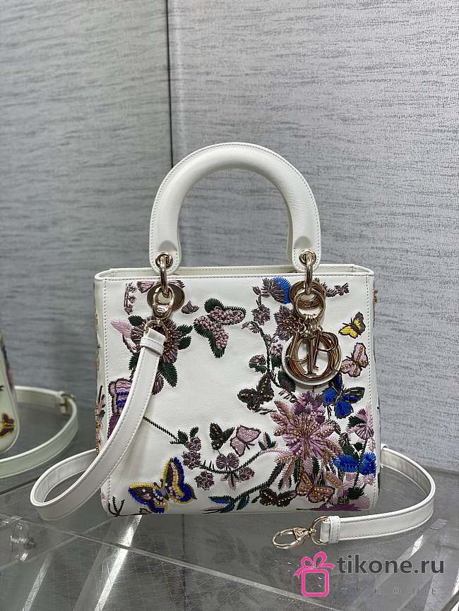 Dior Lady Butterfly Beaded Bag - 24x20x11cm - 1