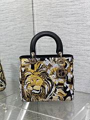 Dior Lady Lion Beaded Bag - 24x20x11cm - 2