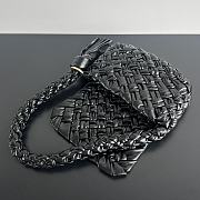 Bottega Veneta Black Kalimero Citta Shoulder Bag - 25x18x5.5cm - 4