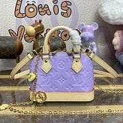 Louis Vuitton M82974 Vernis Nano Purple Alma Chain - 18x12x8cm - 1