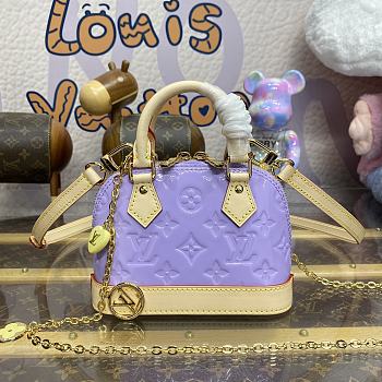 Louis Vuitton M82974 Vernis Nano Purple Alma Chain - 18x12x8cm