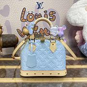 Louis Vuitton M24062 Vernis Nano Blue Alma Chain - 23.5x17.5x11.5cm - 1