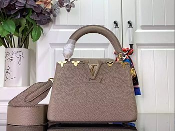 Louis Vuitton M24567 Capucines Mini In Galet Color - 21x14x8cm