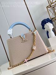 Louis Vuitton M48865 Capuccines Nano In Beige/Blue - 26.5x17.5x9cm - 1