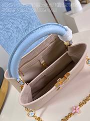 Louis Vuitton M48865 Capuccines Nano In Beige/Blue - 26.5x17.5x9cm - 5