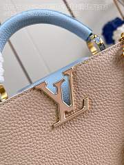 Louis Vuitton M48865 Capuccines Nano In Beige/Blue - 26.5x17.5x9cm - 3