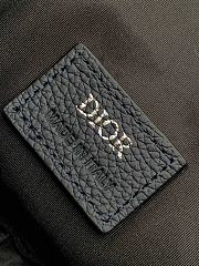 Dior Saddle Bag In Black Leather - 26x19x4.5cm - 4