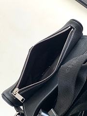 Dior x Shawn Stussy Black Saddle Bag - 20x28.6x5cm - 4