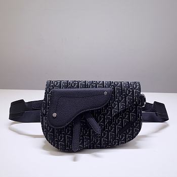 Dior Pre-Owned Oblique Saddle Crossbody Bag - 23.5x16x3cm