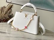 Louis Vuitton M22512 Capucines White Taurilon - 27x18x9cm - 1