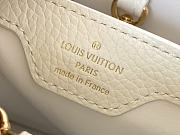 Louis Vuitton M22512 Capucines White Taurilon - 27x18x9cm - 5