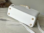 Louis Vuitton M22512 Capucines White Taurilon - 27x18x9cm - 4