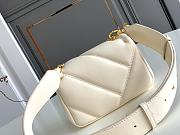 Bulgari Calfskin Matelasse Serpenti Cabochon Bag White - 18x12x8cm - 4