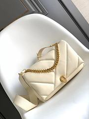 Bulgari Matelasse Serpenti Cabochon Bag White - 27x18x11cm - 1