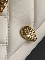 Bulgari Matelasse Serpenti Cabochon Bag White - 27x18x11cm - 5