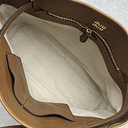 Miu Miu Brown Nappa-leather Tote Bag - 40x30x13cm - 5