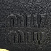 Miu Miu Aventure Nappa Leather Bag Black - 40x31x13cm - 5