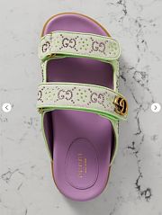 Gucci Moritz Embellished Canvas-jacquard Slides - 5