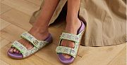 Gucci Moritz Embellished Canvas-jacquard Slides - 2