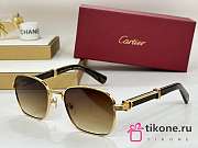 Cartier Rectangular Rimless Sunglasses - 1